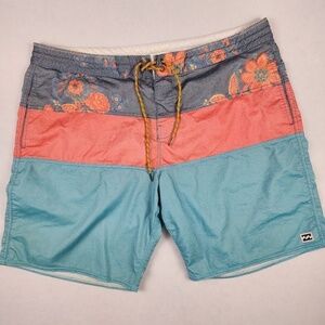 Billabong Recycler Men Sz 32 Board Shorts Swim Trunks #M120JTLT